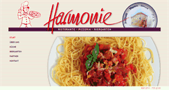 Desktop Screenshot of pizzeria-harmonie.de